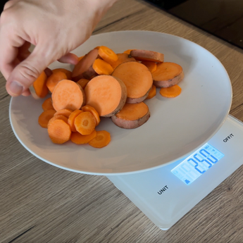 Préparation repas patate douce